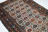 Antique Caucasian Kazak Rug 4'0" x 8'1''