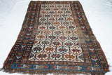 Antique Caucasian Kazak Rug 4'0" x 8'1''