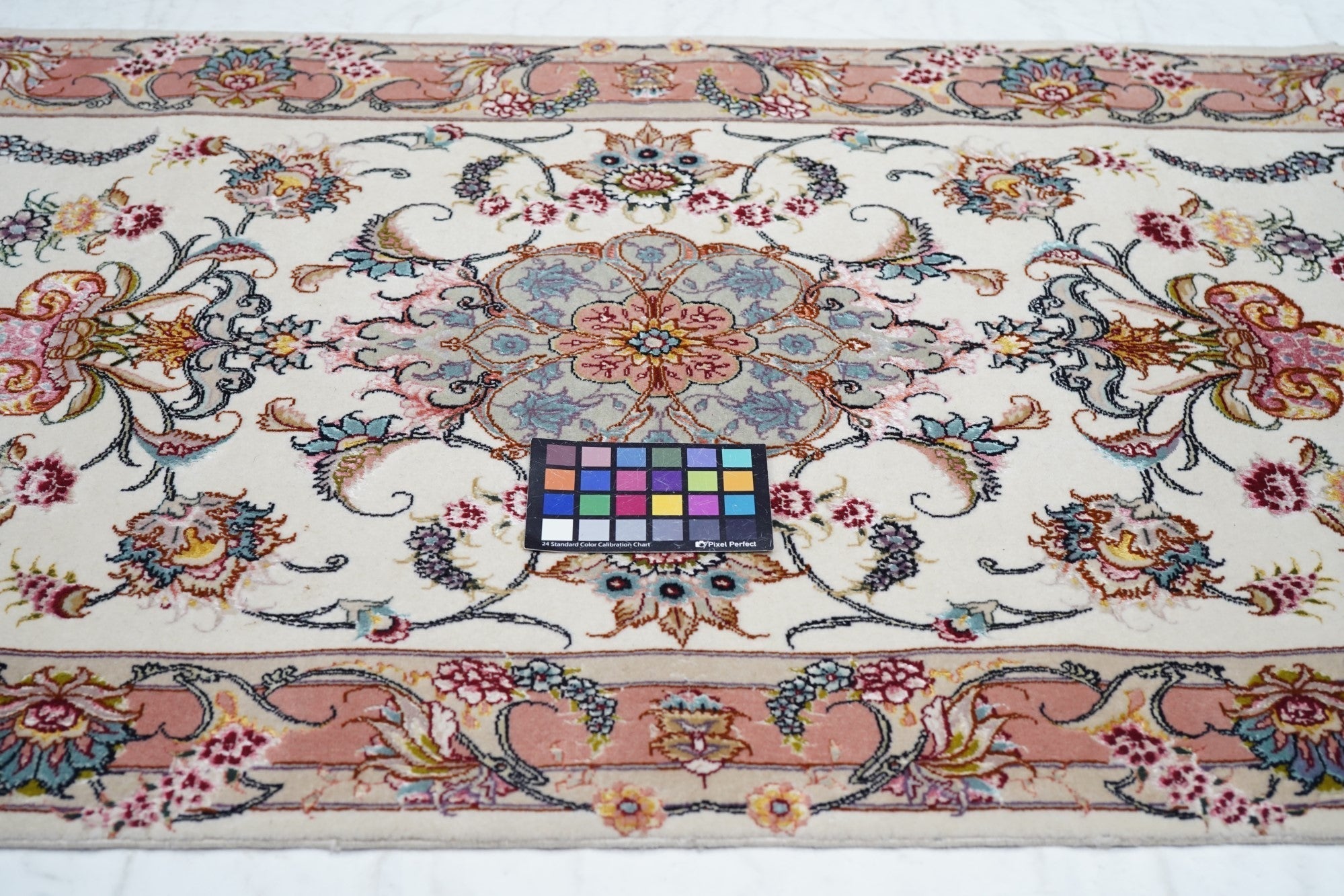 Extremely Fine  Tabriz Woven by the Artist Master Weaver, Wool & Silk Runner 2'9'' x 7'8''