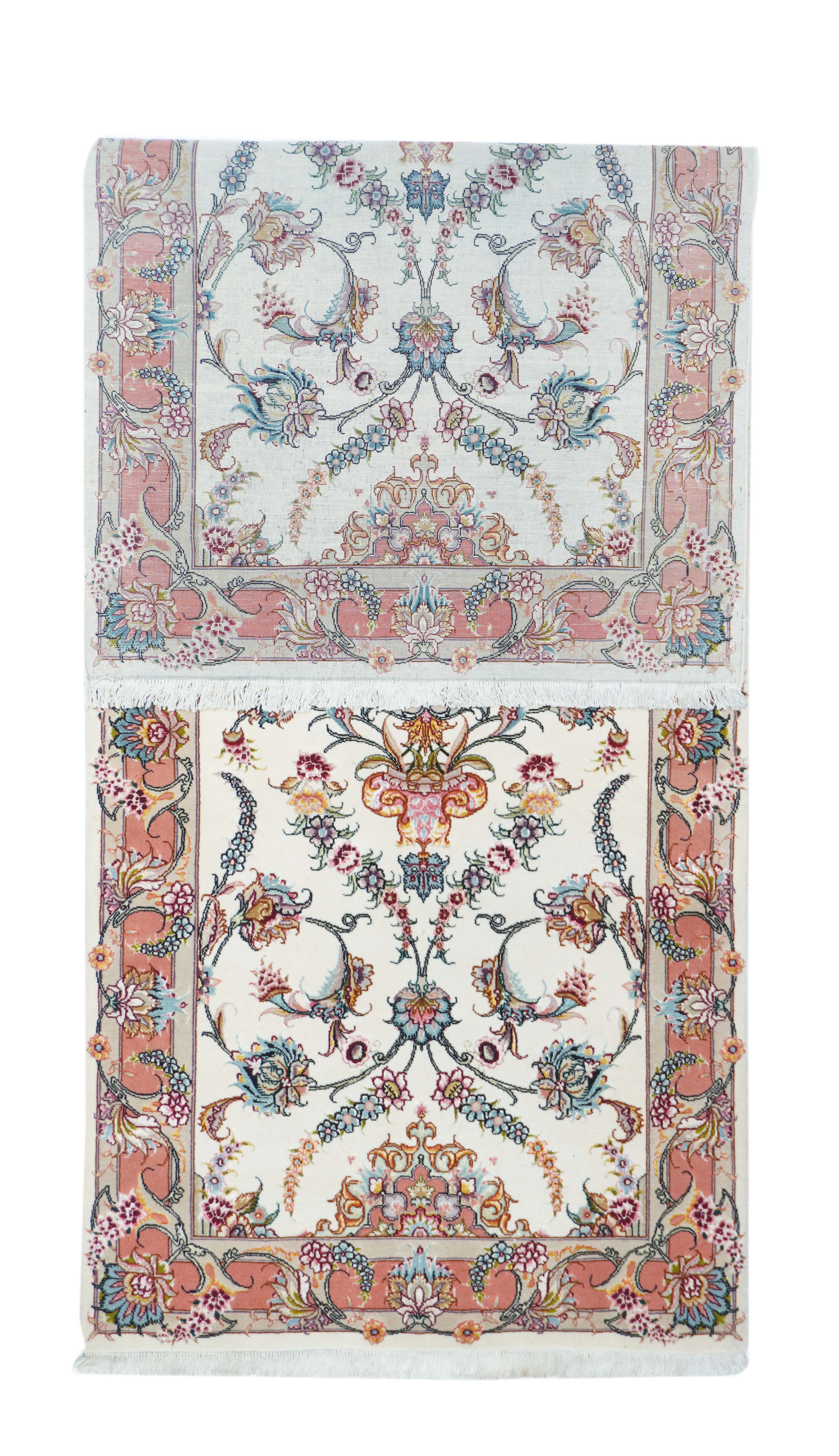 Extremely Fine  Tabriz Woven by the Artist Master Weaver, Wool & Silk Runner 2'9'' x 7'8''