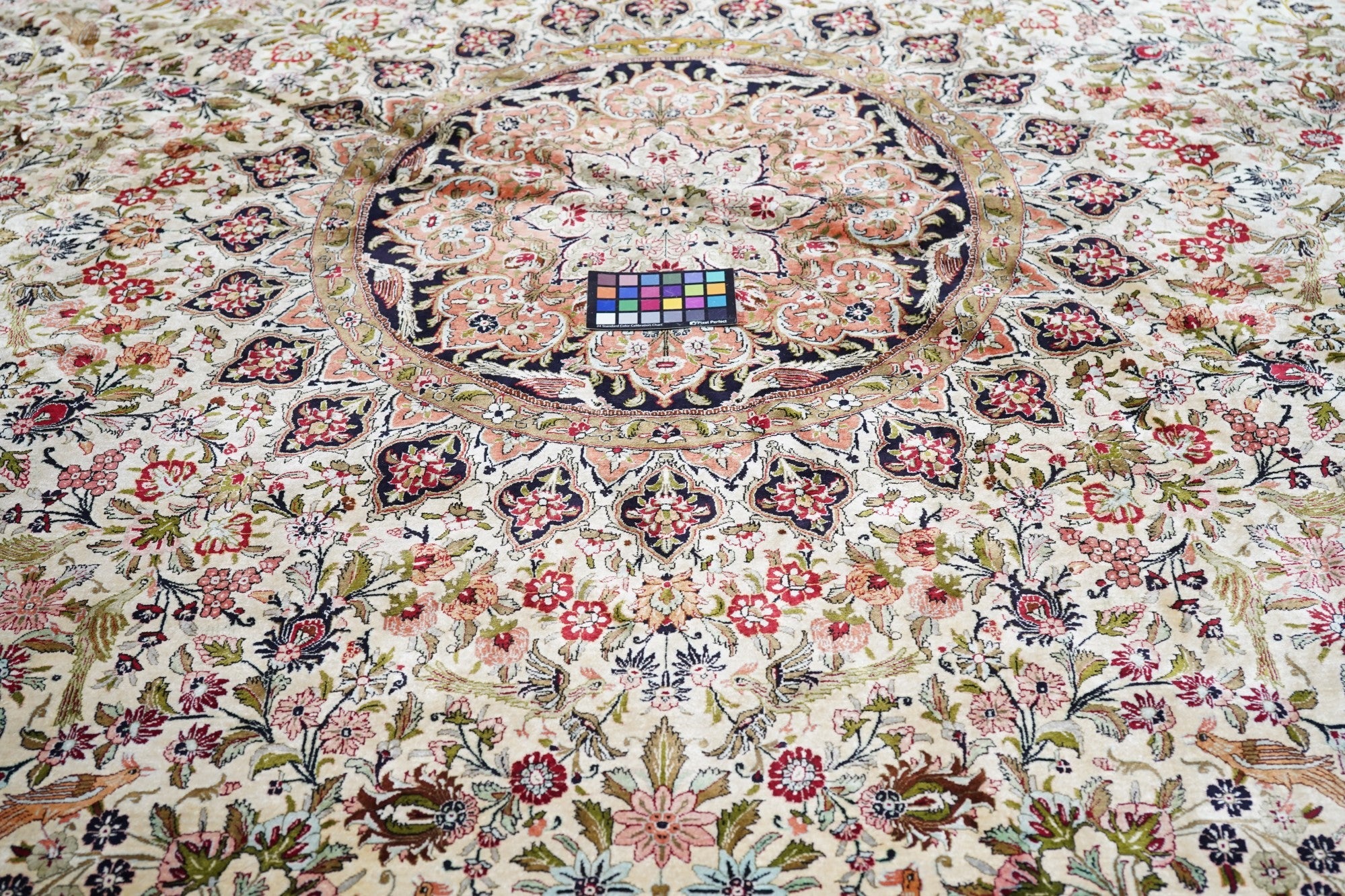 Extremely Fine  Silk Qum Vintage Rug 10' 0" x 10'0"