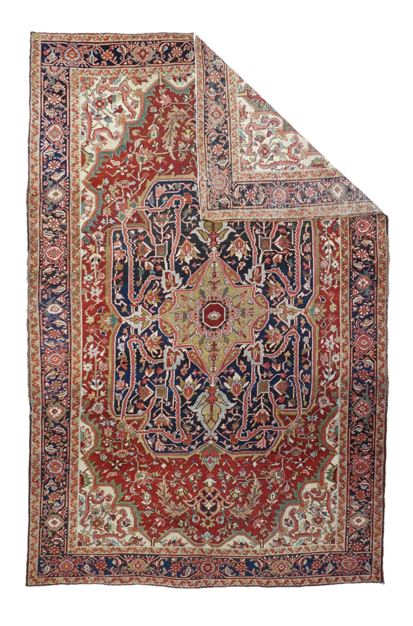 Antique Serapi Rug 8'7'' x 12'4''