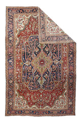Antique Serapi Rug 8'7'' x 12'4''