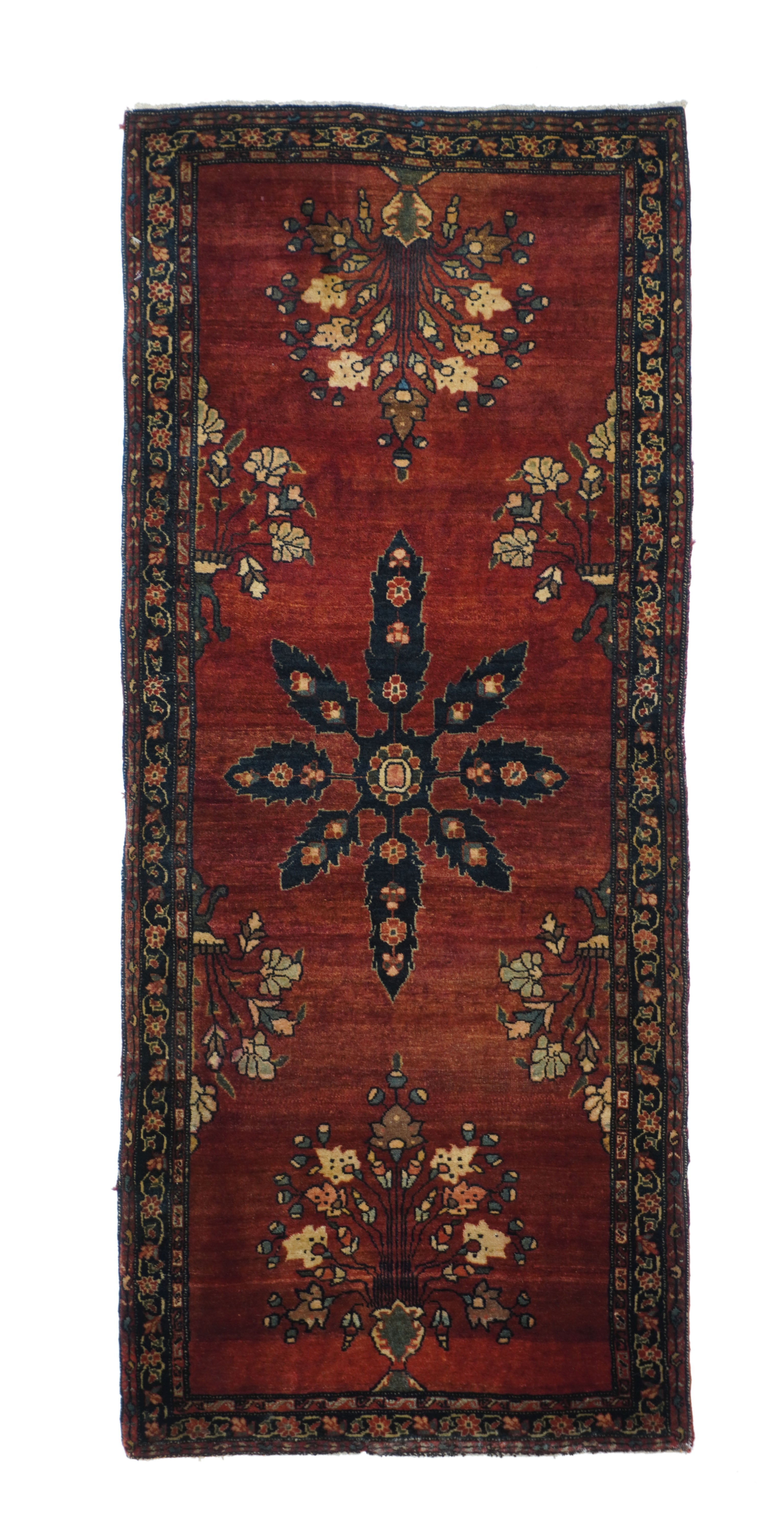 Antique Sarouk Rug 2'1'' x 4'10''