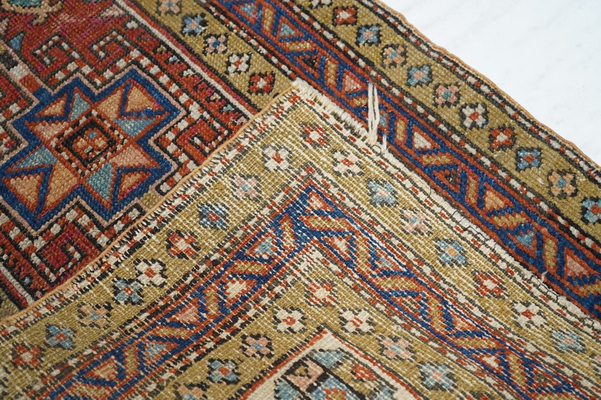 Antique Heriz Rug 2'2'' x 4'0"