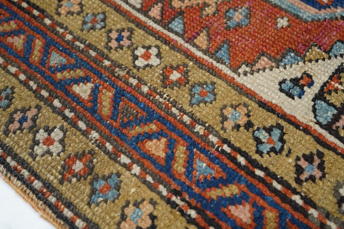 Antique Heriz Rug 2'2'' x 4'0"