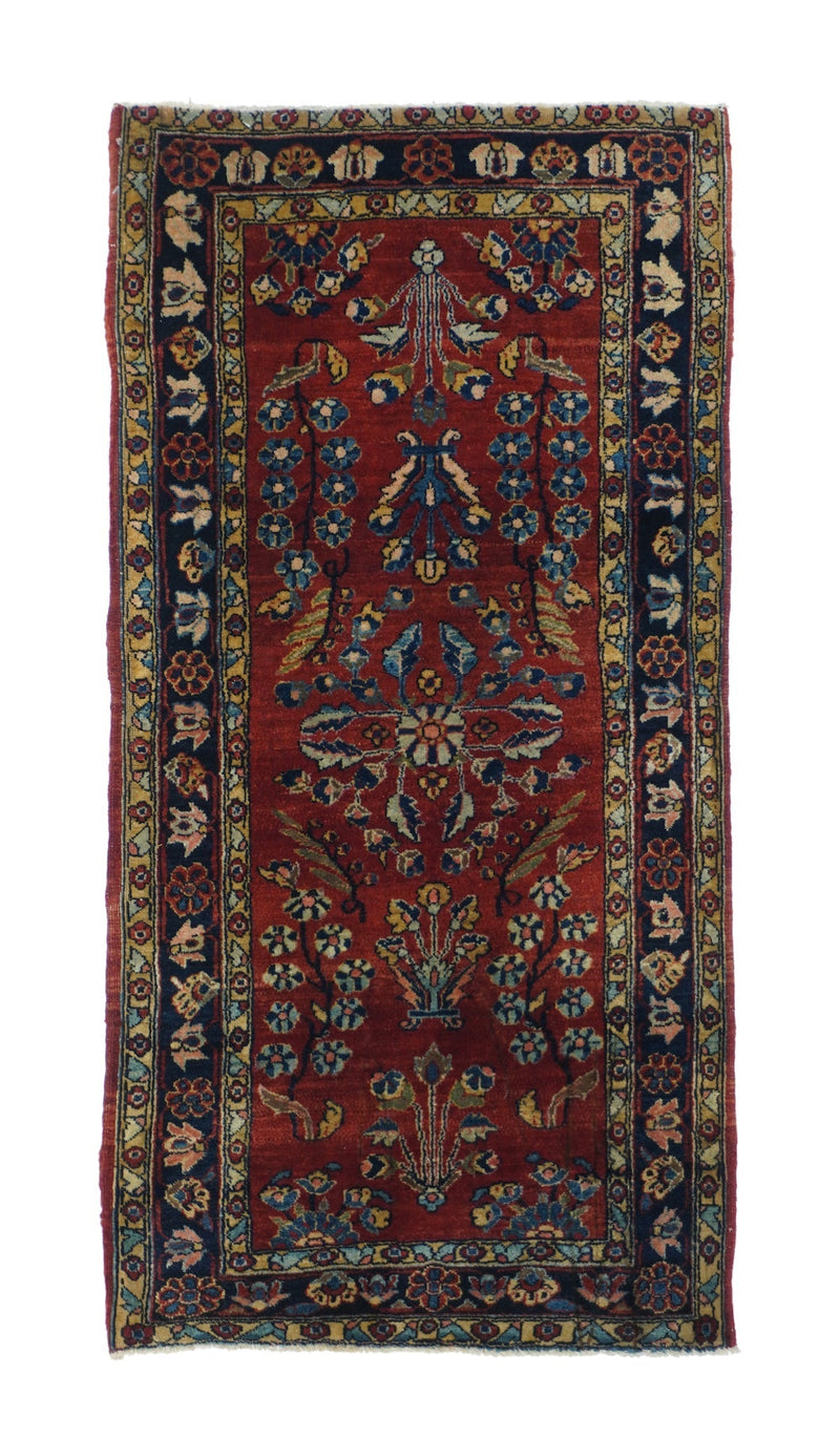Antique Mohajeran Sarouk Rug 2'0