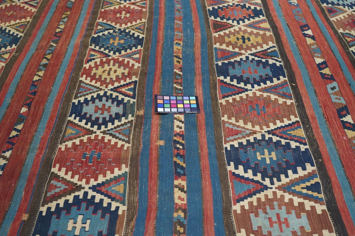 Antique Caucasian Kilim Rug 5'9'' x 10'5''