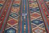 Antique Caucasian Kilim Rug 5'9'' x 10'5''
