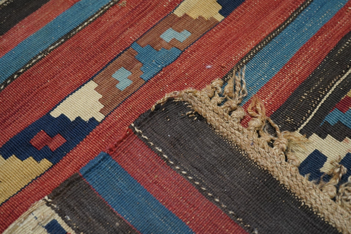 Antique Caucasian Kilim Rug 5'9'' x 10'5''