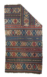 Antique Caucasian Kilim Rug 5'9'' x 10'5''