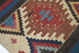 Antique Caucasian Kilim Rug 5'9'' x 10'5''