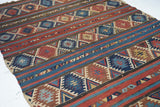 Antique Caucasian Kilim Rug 5'9'' x 10'5''