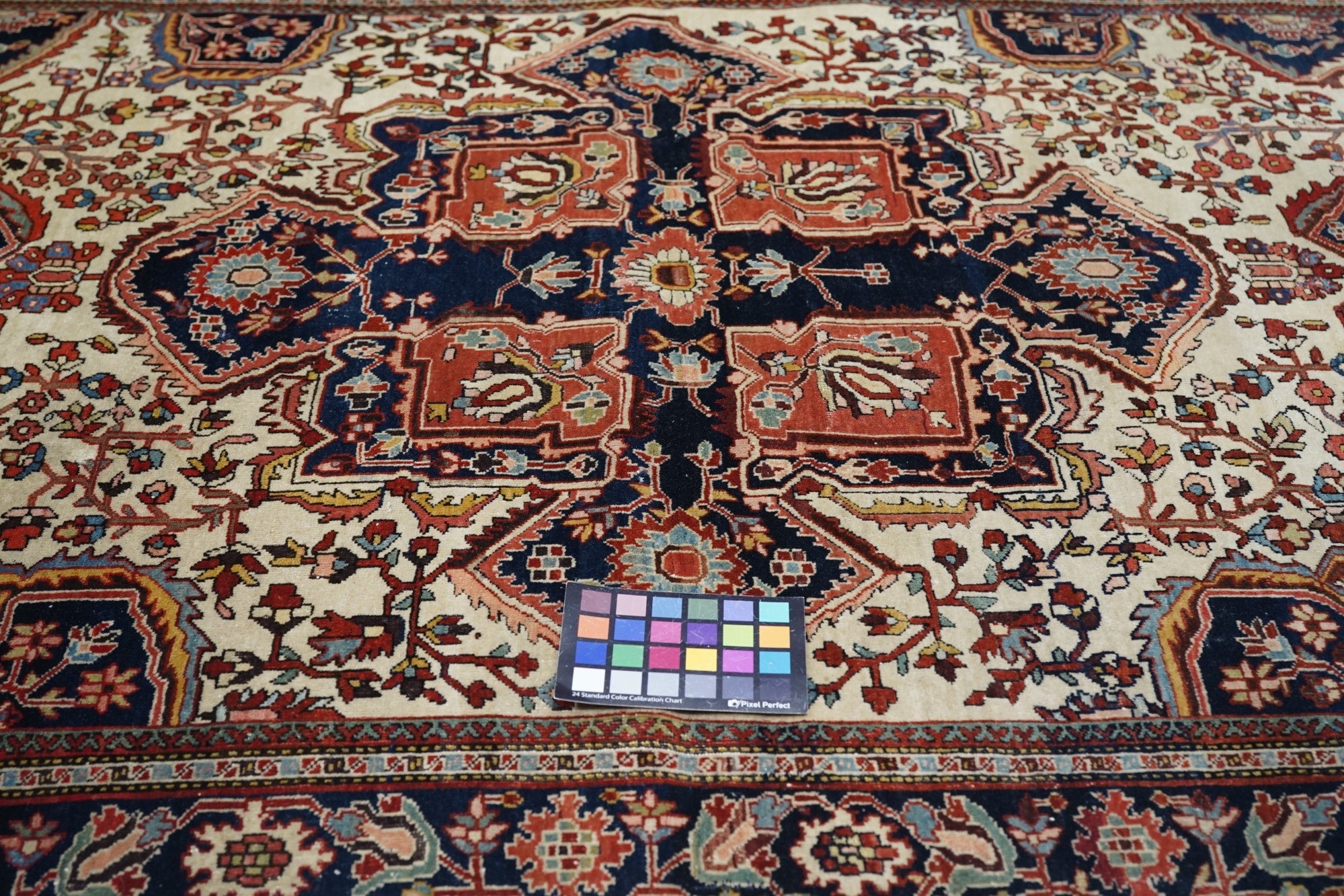 Antique  Farahan Sarouk Rug 4'6" x 6'9"