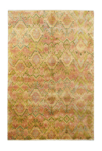 Indian Modern ikat Design Rug 6'0