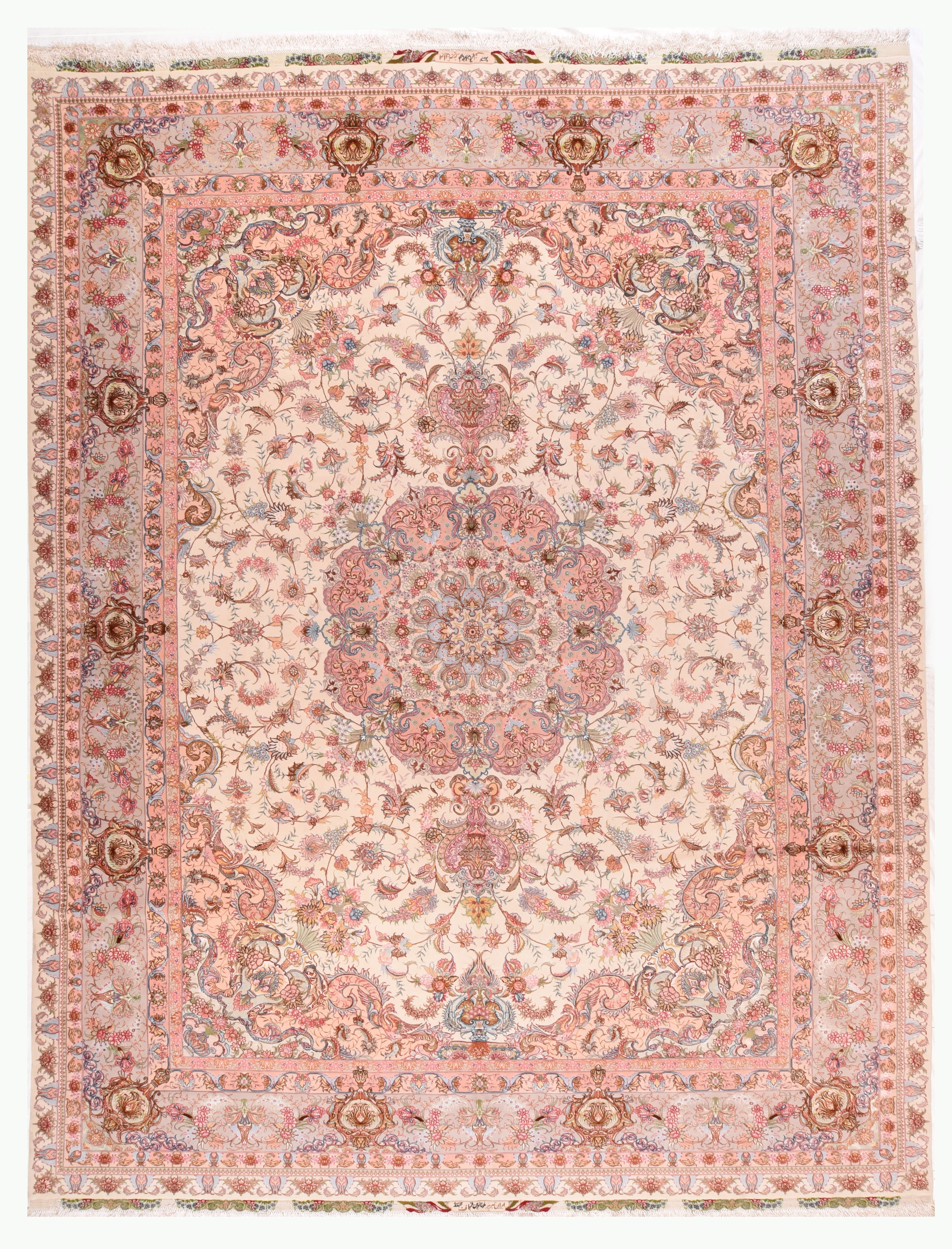 Extremely Fine Vintage  Tabriz Rug 9' 8" x 13'0"
