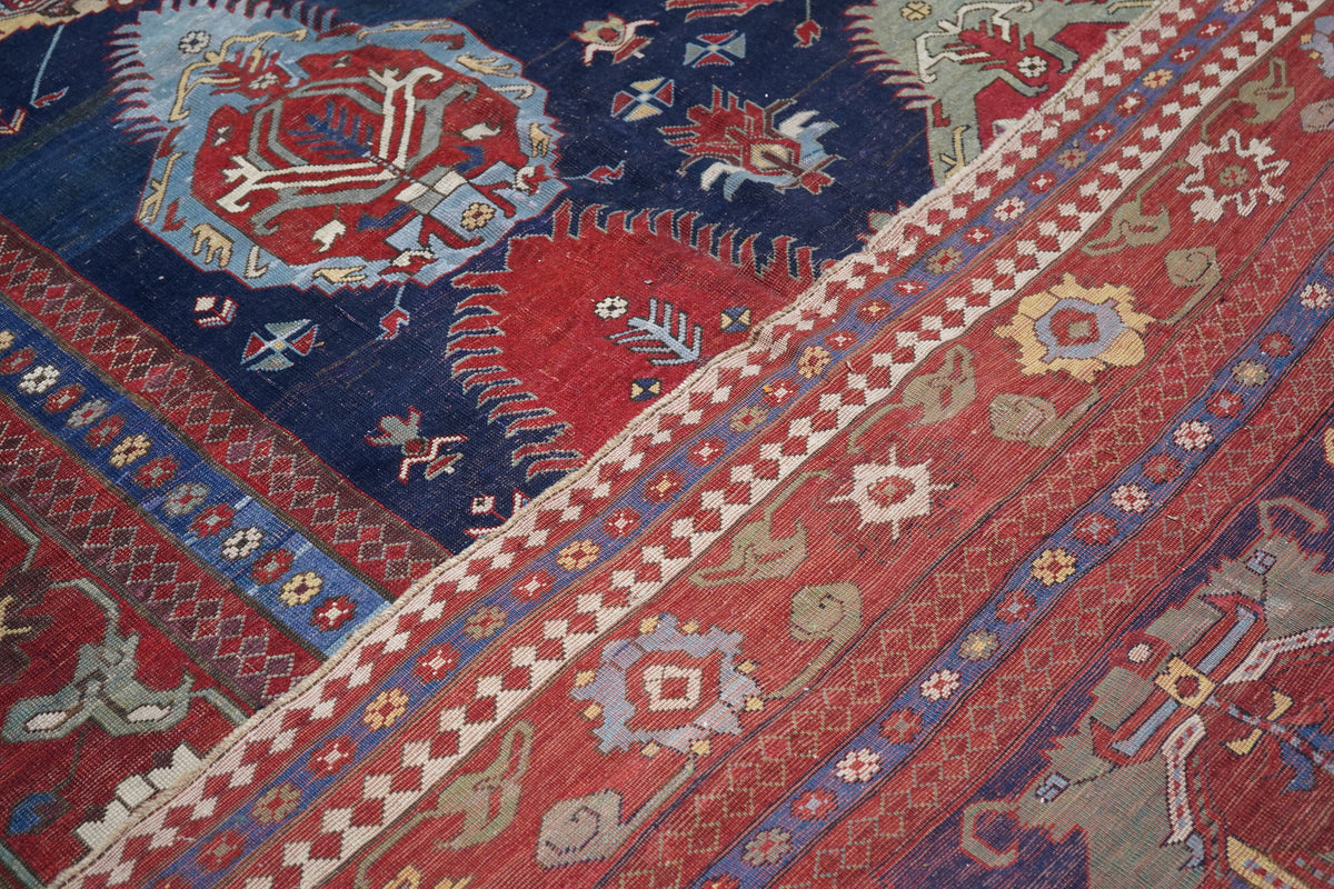 Antique Kazak/Azarbayjan Rug 10'6'' x 17'8''