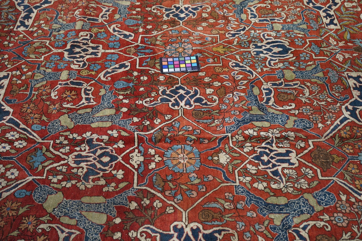 Antique Tehran Rug 10'10'' x 14'10''