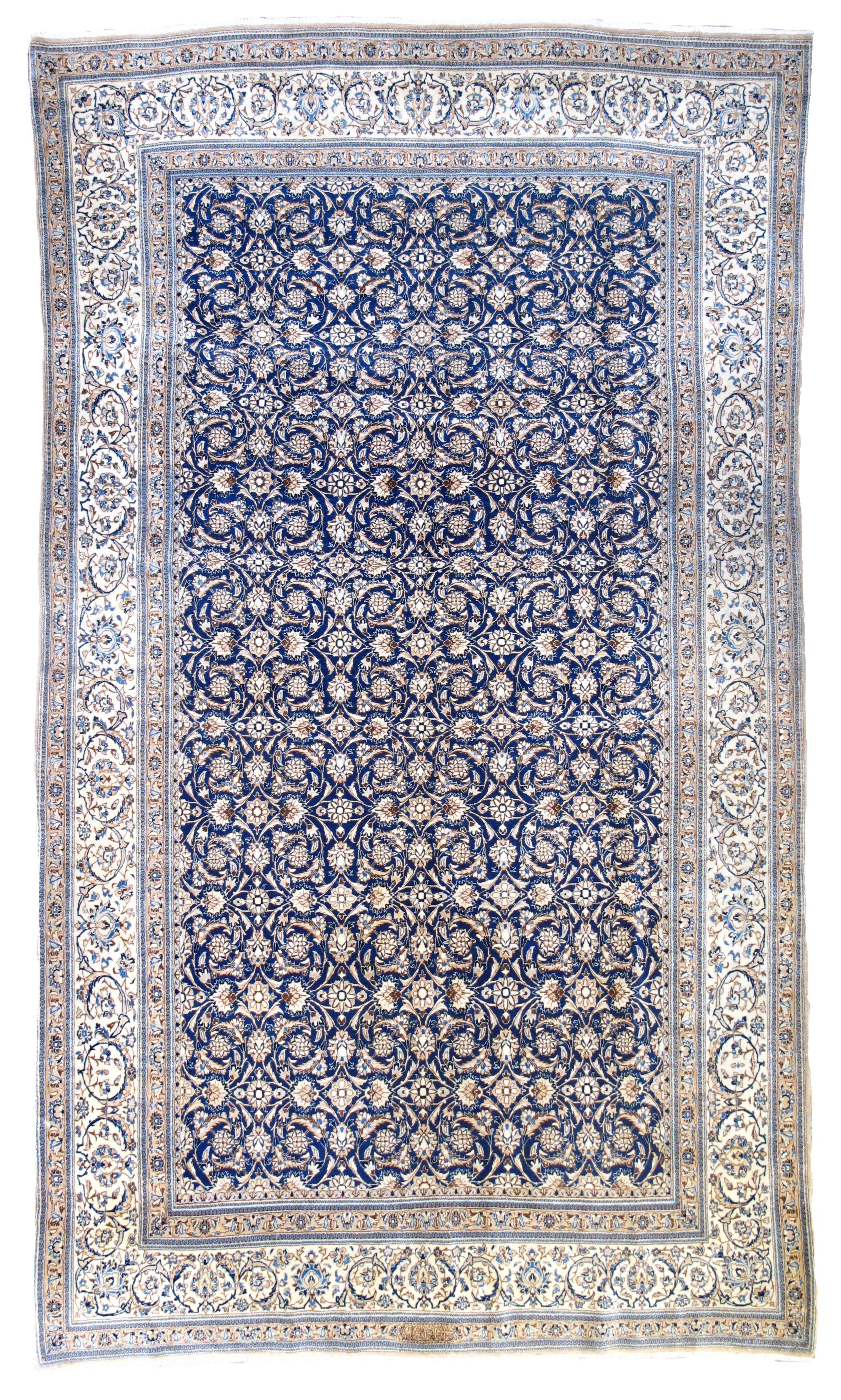 Extremely Fine Vintage  Nain (Signed Habibian) Rug 5'7'' x 9'6''