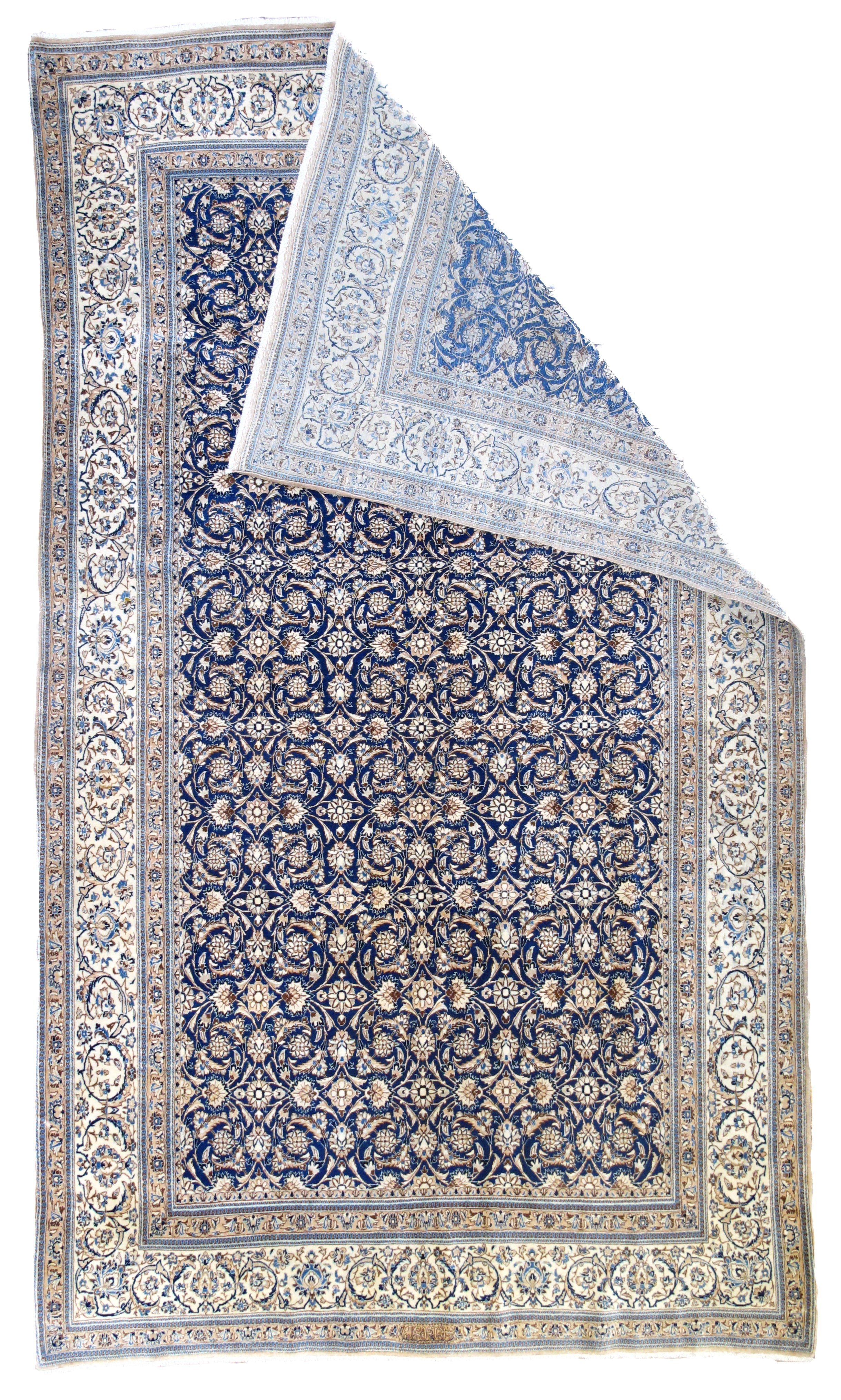 Extremely Fine Vintage  Nain (Signed Habibian) Rug 5'7'' x 9'6''