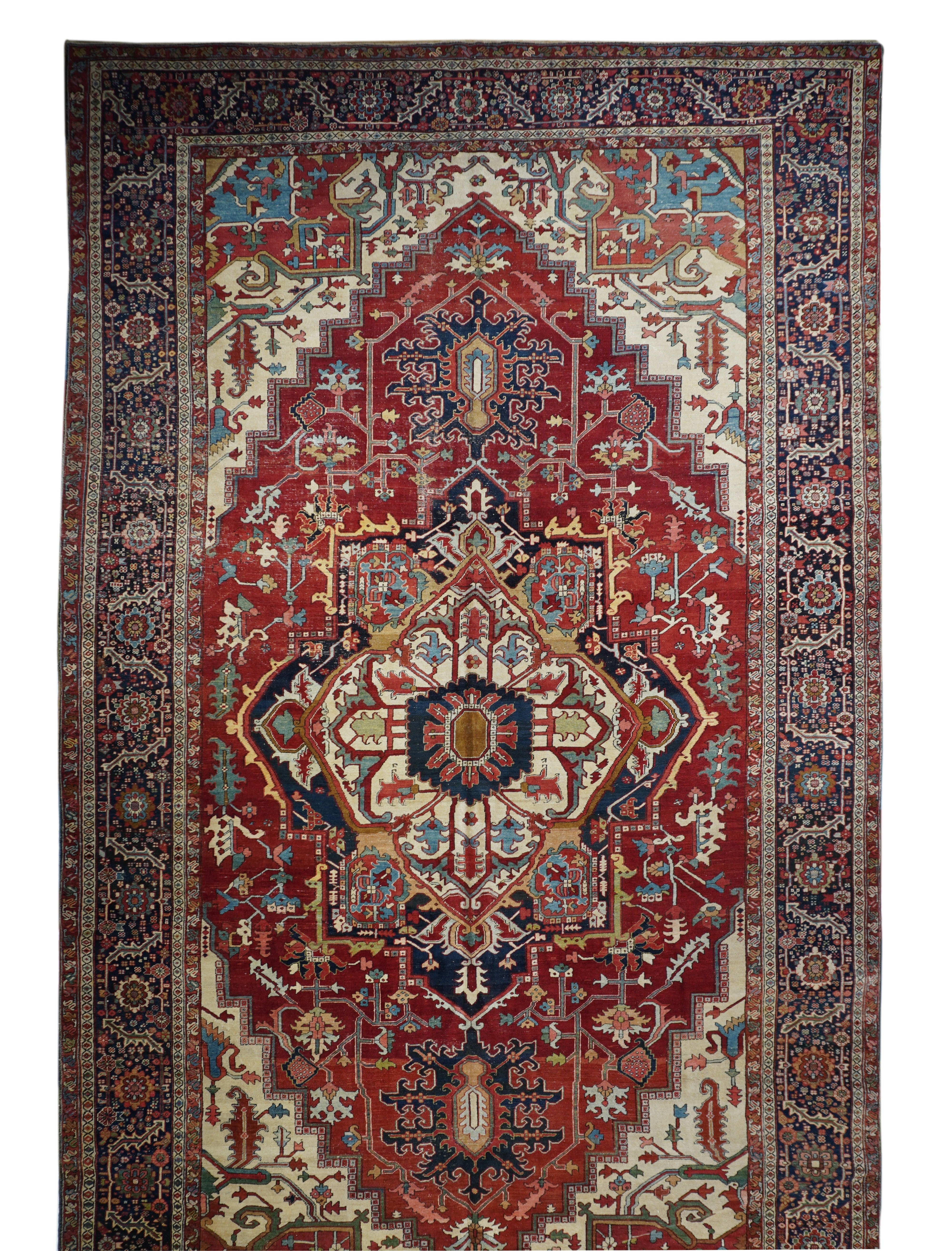 Antique  Serapi Rug 10' 8" x 18' 10''