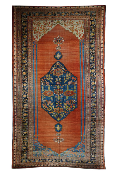 Fine Antique Haji Jalili Tabriz Rug 9'7'' x 17'7''