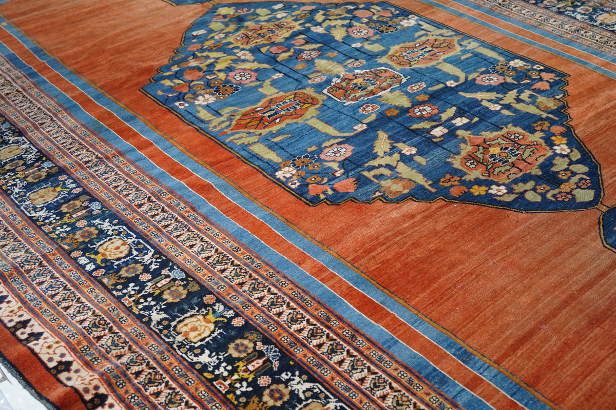 Fine Antique Haji Jalili Tabriz Rug 9'7'' x 17'7''