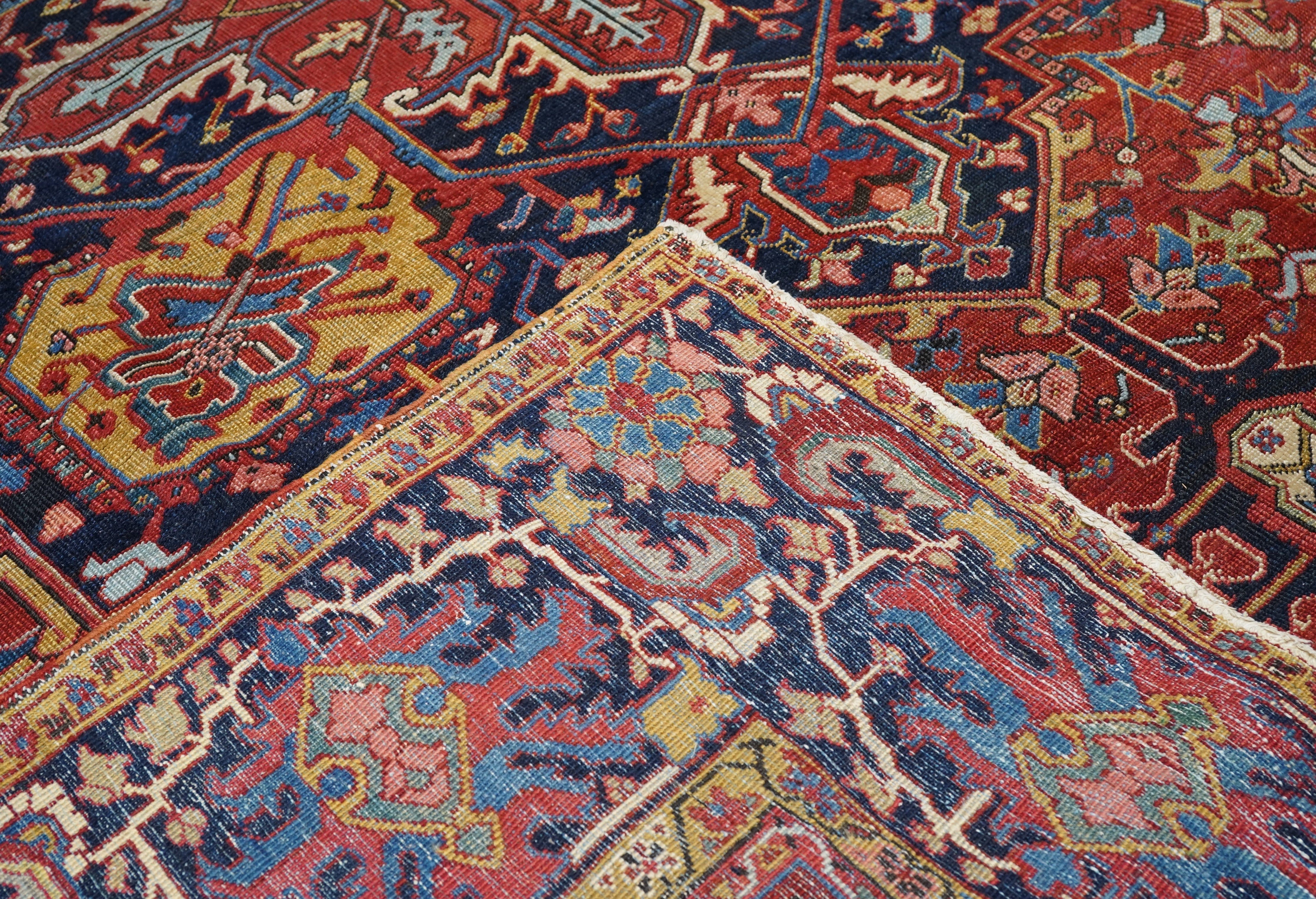 Antique Heriz Rug 12'0" x 14'7''