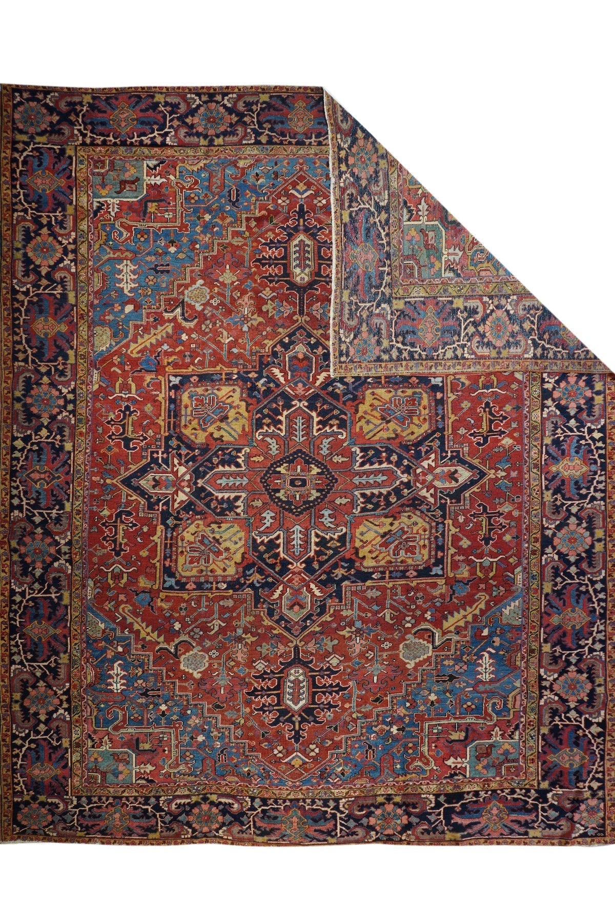 Heriz Wool on Cotton 12'x14'7''