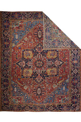 Heriz Wool on Cotton 12'x14'7''