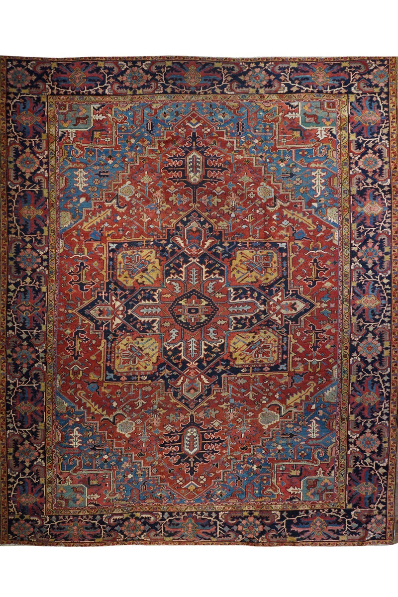 Antique Heriz Rug 12'0