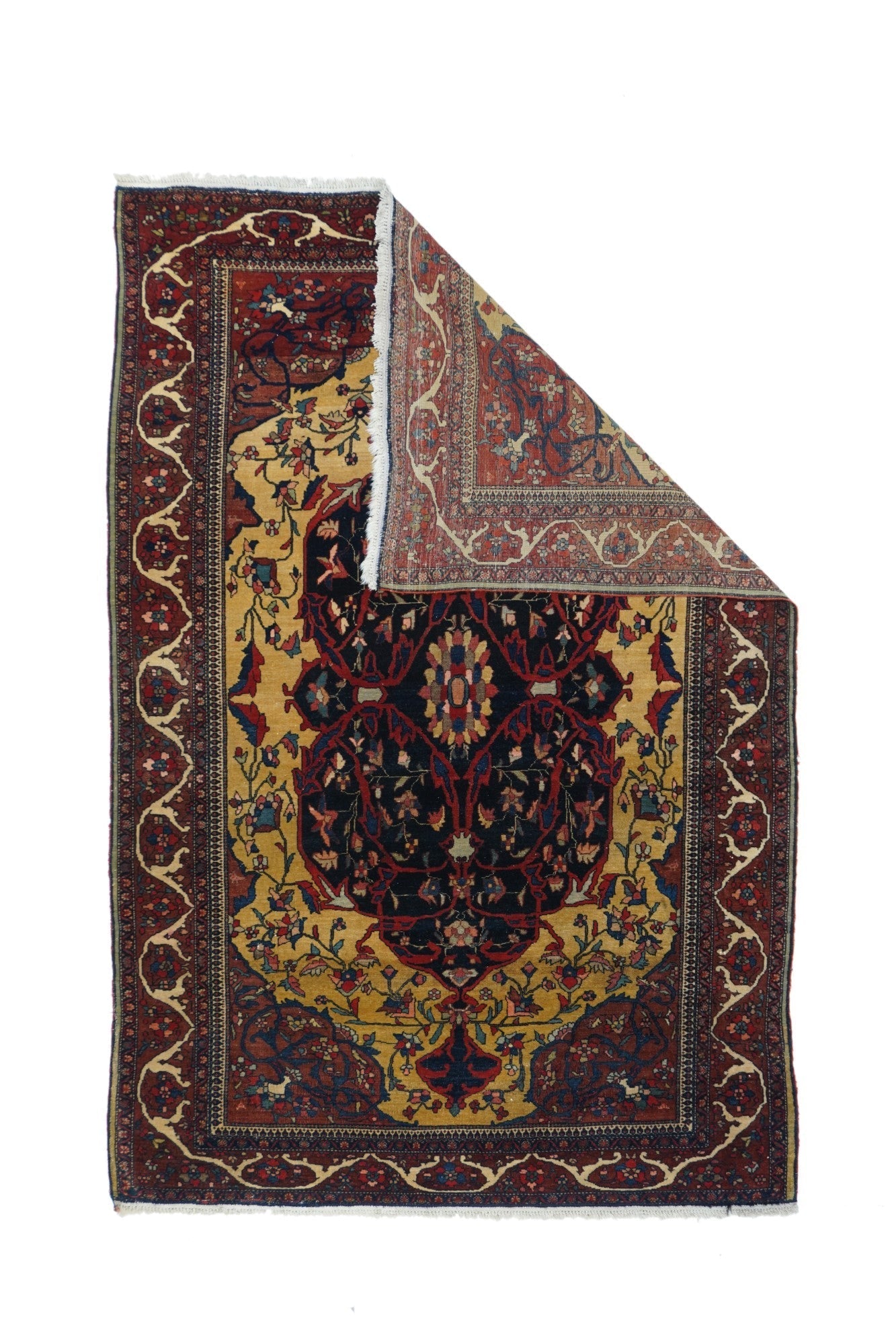 Antique Farahan Sarouk Rug 4'3'' x 6'8''