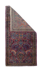 Antique Sarouk Rug 2'1'' x 3'10''