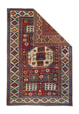 Antique Caucasian Kazak Rug 5' 3'' x 8' 0"