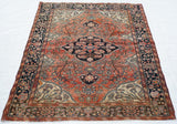 Antique  Farahan Sarouk Rug 3'4'' x 4'10''