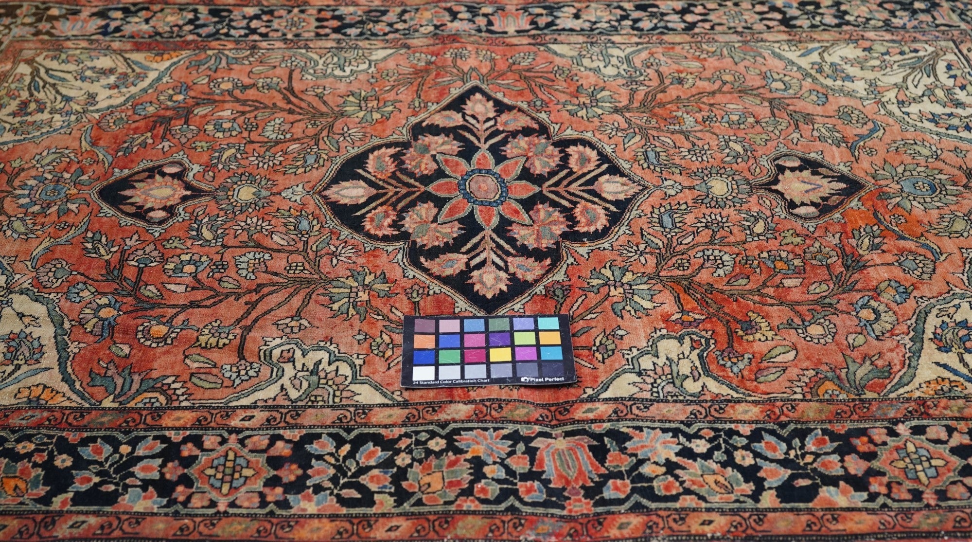 Antique  Farahan Sarouk Rug 3'4'' x 4'10''