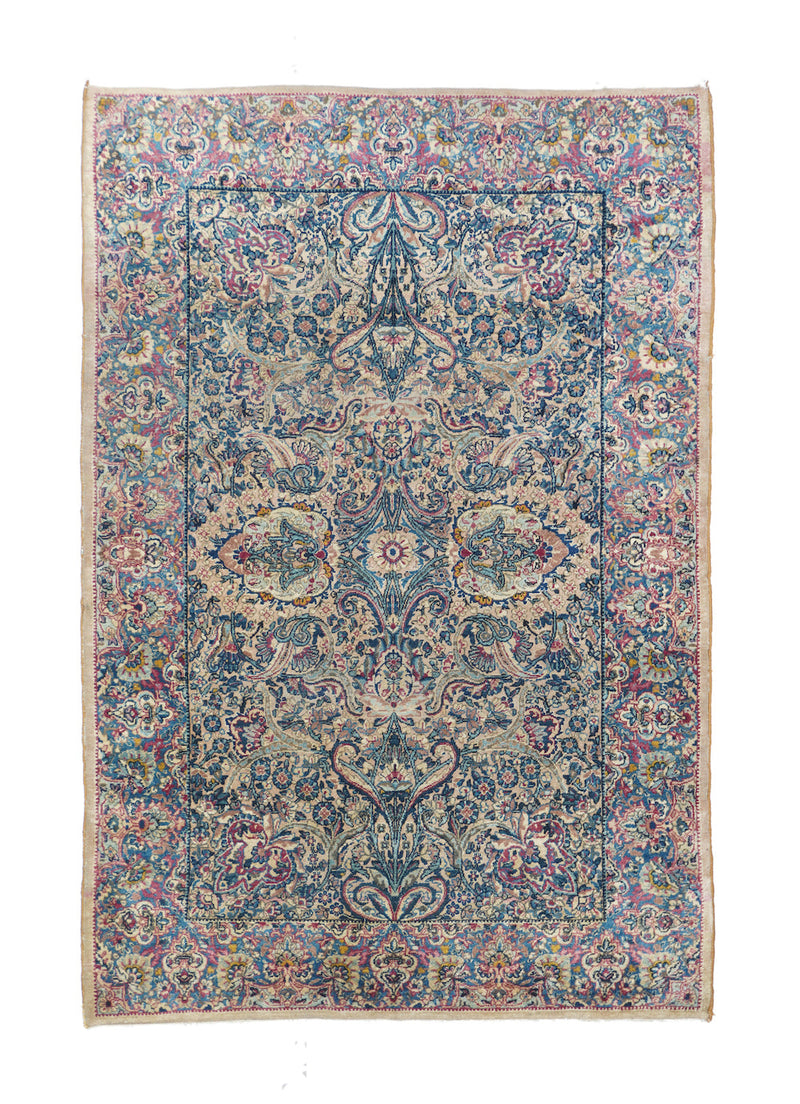 Antique Lavar Kerman Rug 3'11'' x 5'10''