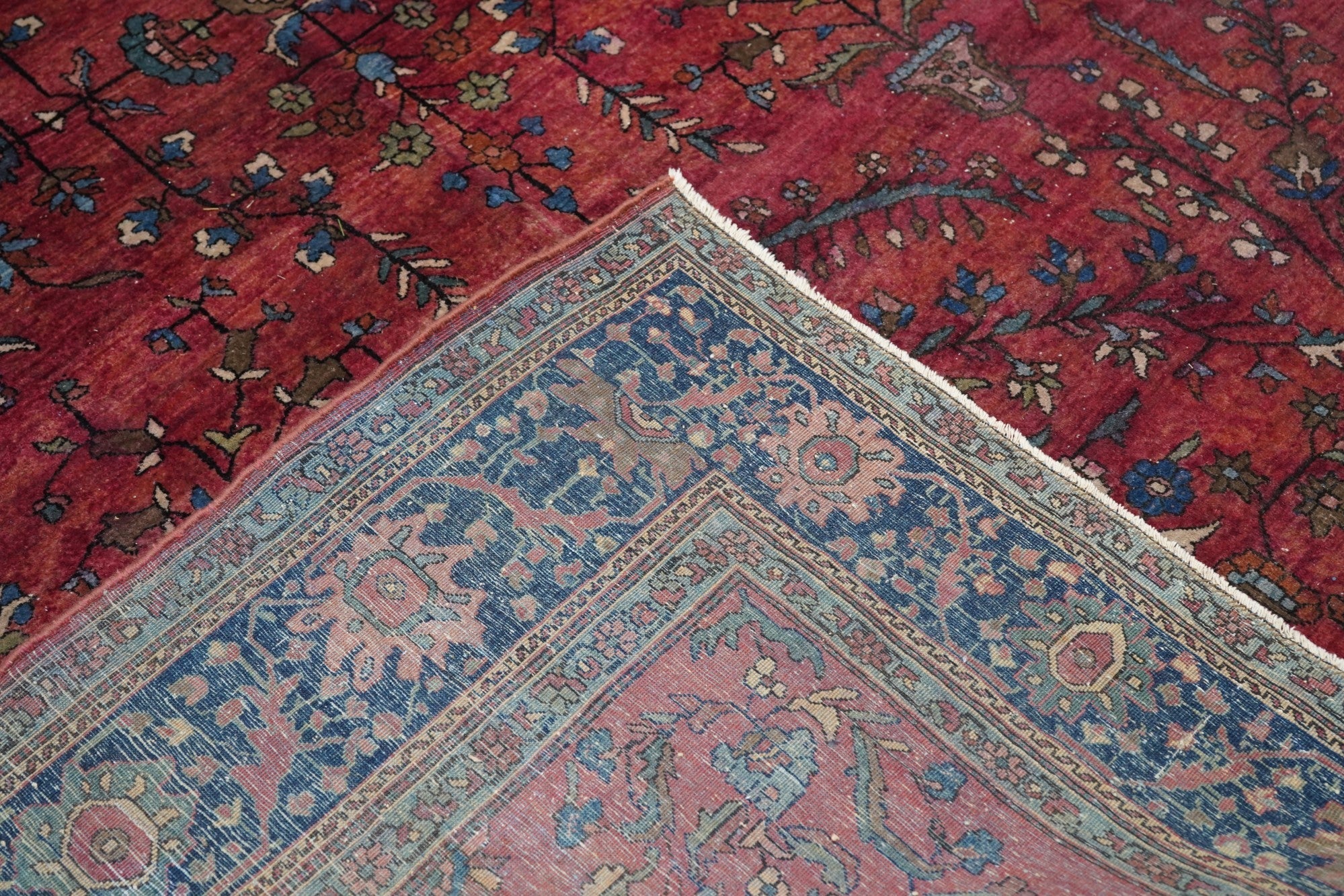 Antique Mohajeran Sarouk Rug 6'10'' x 10'4''