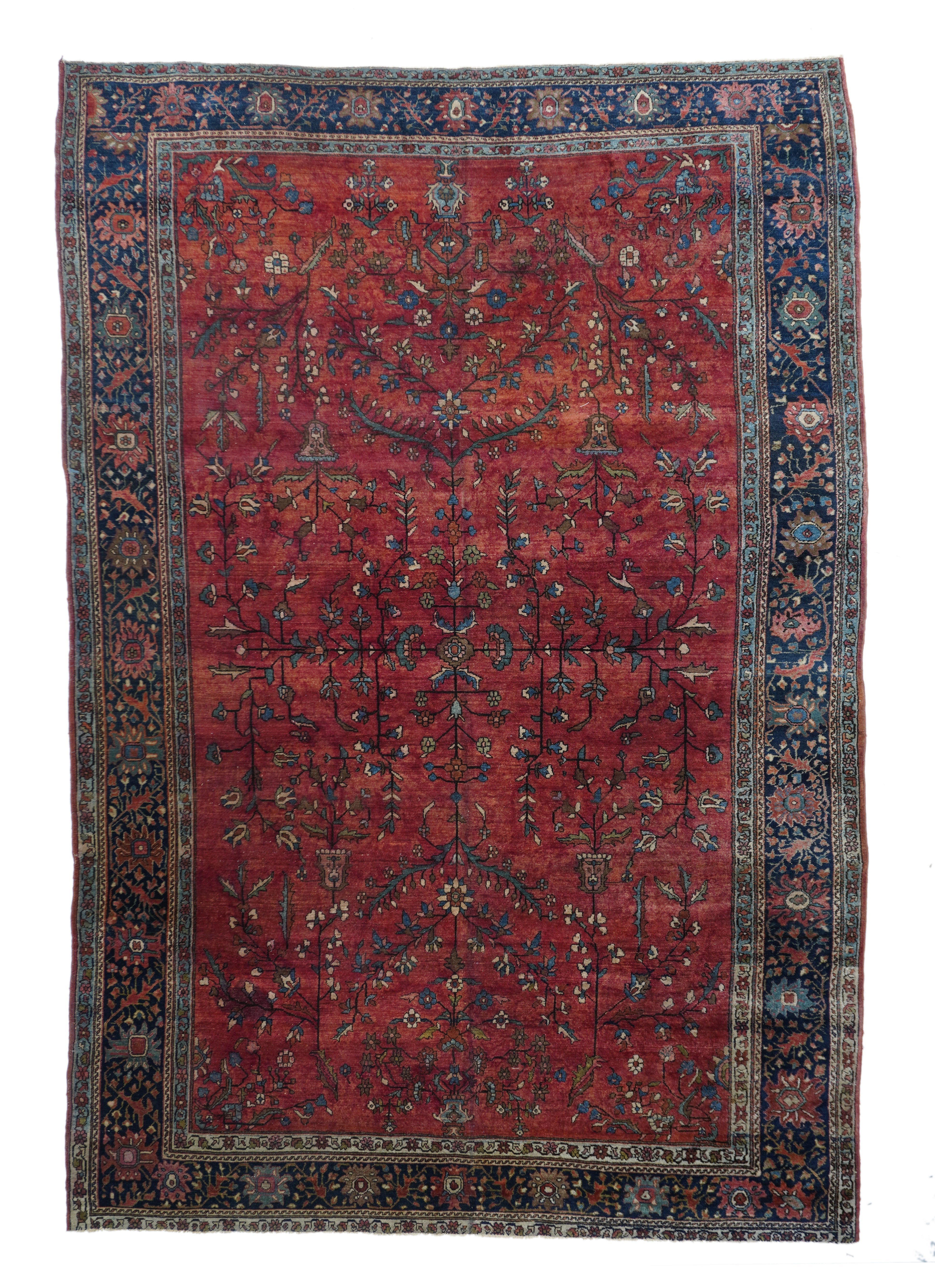 Antique Mohajeran Sarouk Rug 6'10'' x 10'4''