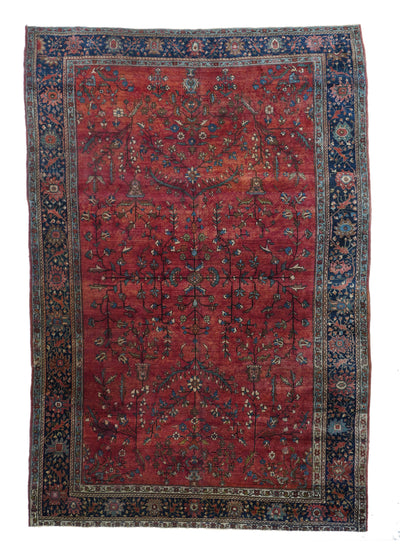 Antique Mohajeran Sarouk Rug 6'10'' x 10'4''