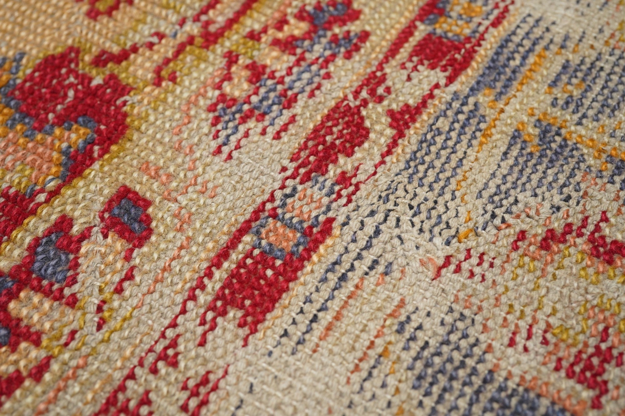 Antique Oushak Shabby Chic Rug 10'0" x 12'8''