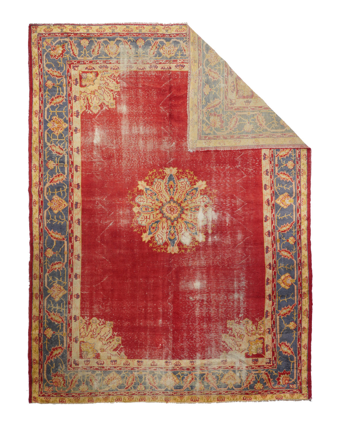 Antique Oushak Shabby Chic Rug 10'0" x 12'8''
