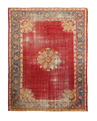 Antique Oushak Shabby Chic Rug 10'0