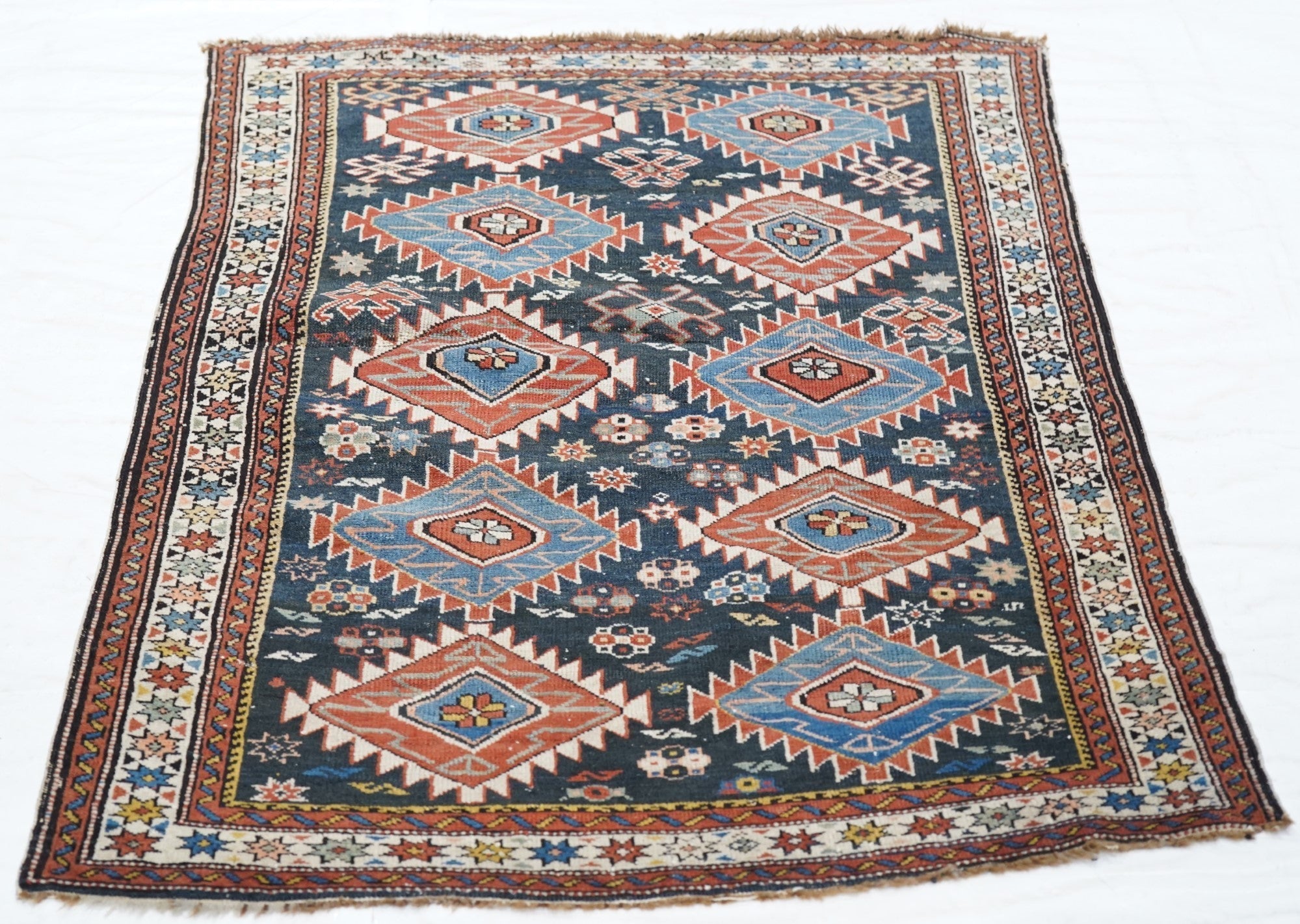 Antique Caucasian Shirvan Rug 2'9'' x 3'9''