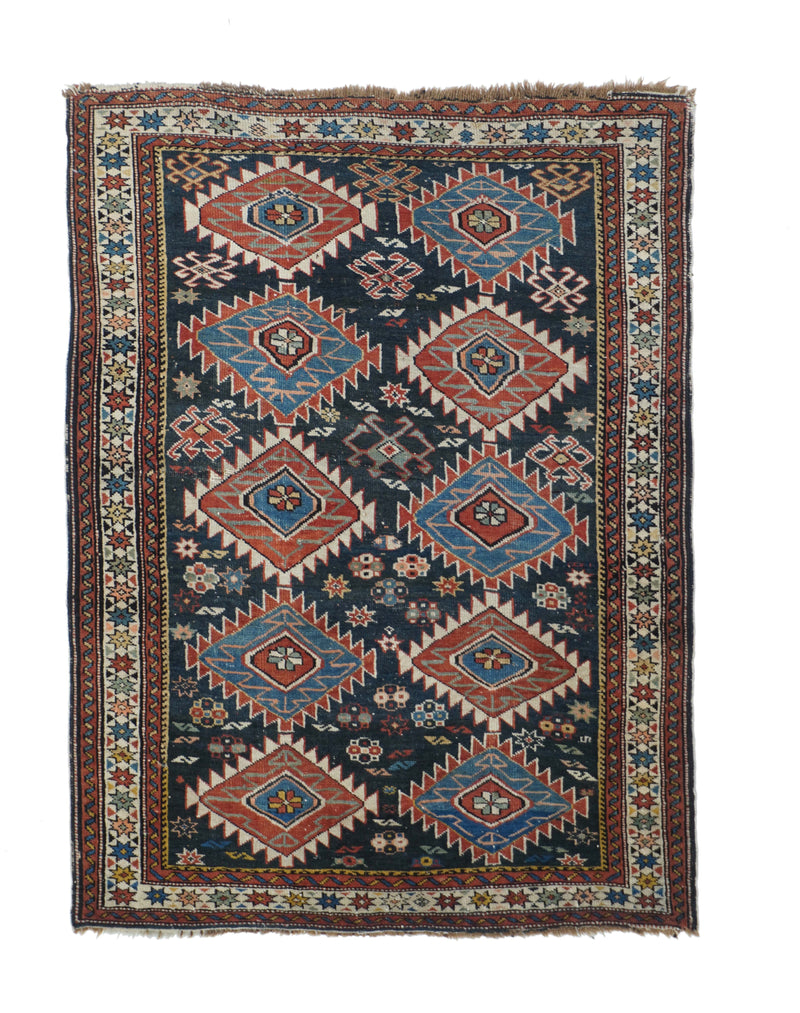 Antique Caucasian Shirvan Rug 2'9'' x 3'9''
