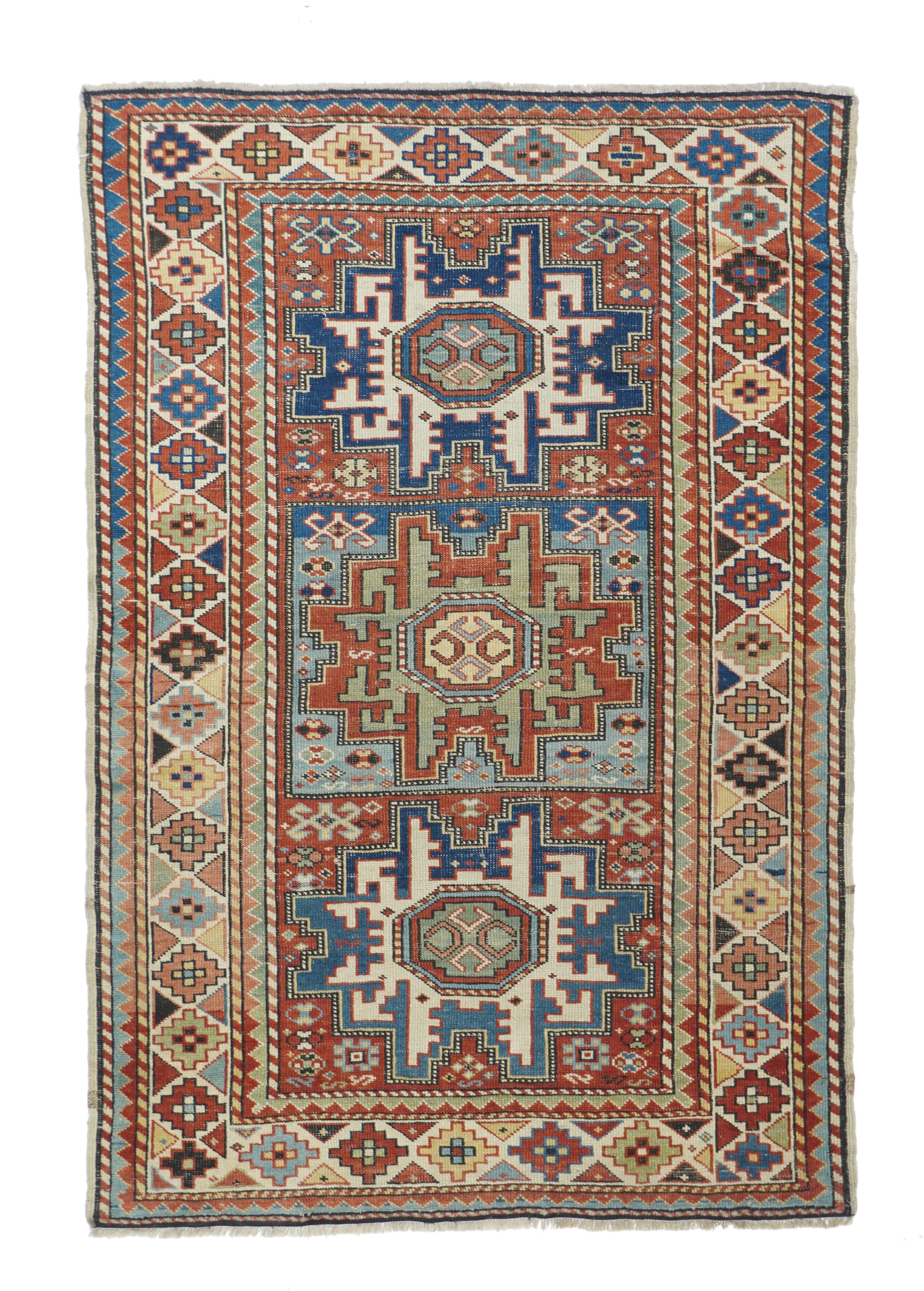 Antique Shirvan Rug 3'3'' x 5'