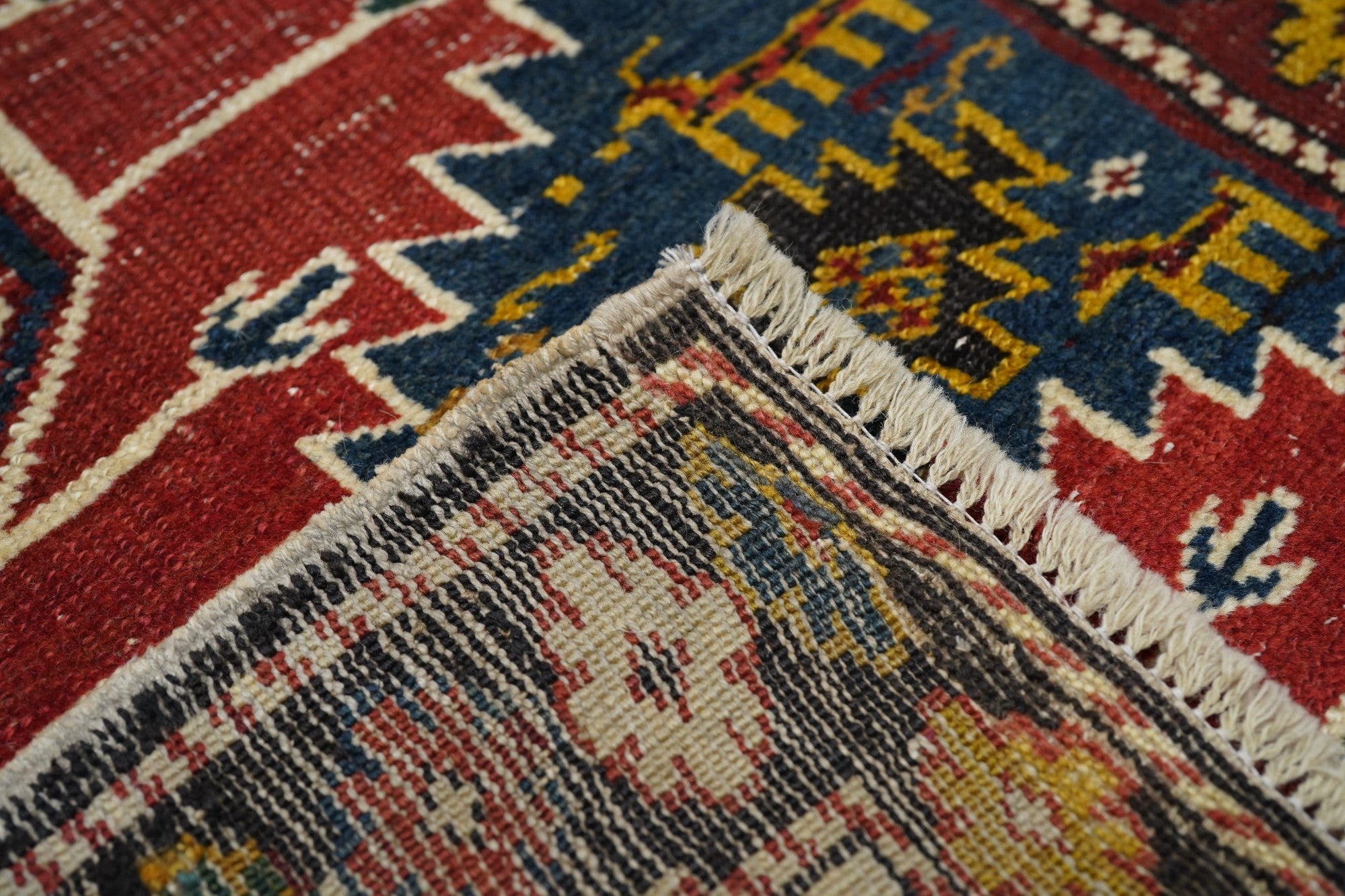 Antique Caucasian Kuba Rug 3'8'' x 5'0"