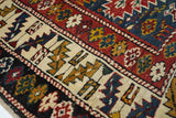 Antique Caucasian Kuba Rug 3'8'' x 5'0"