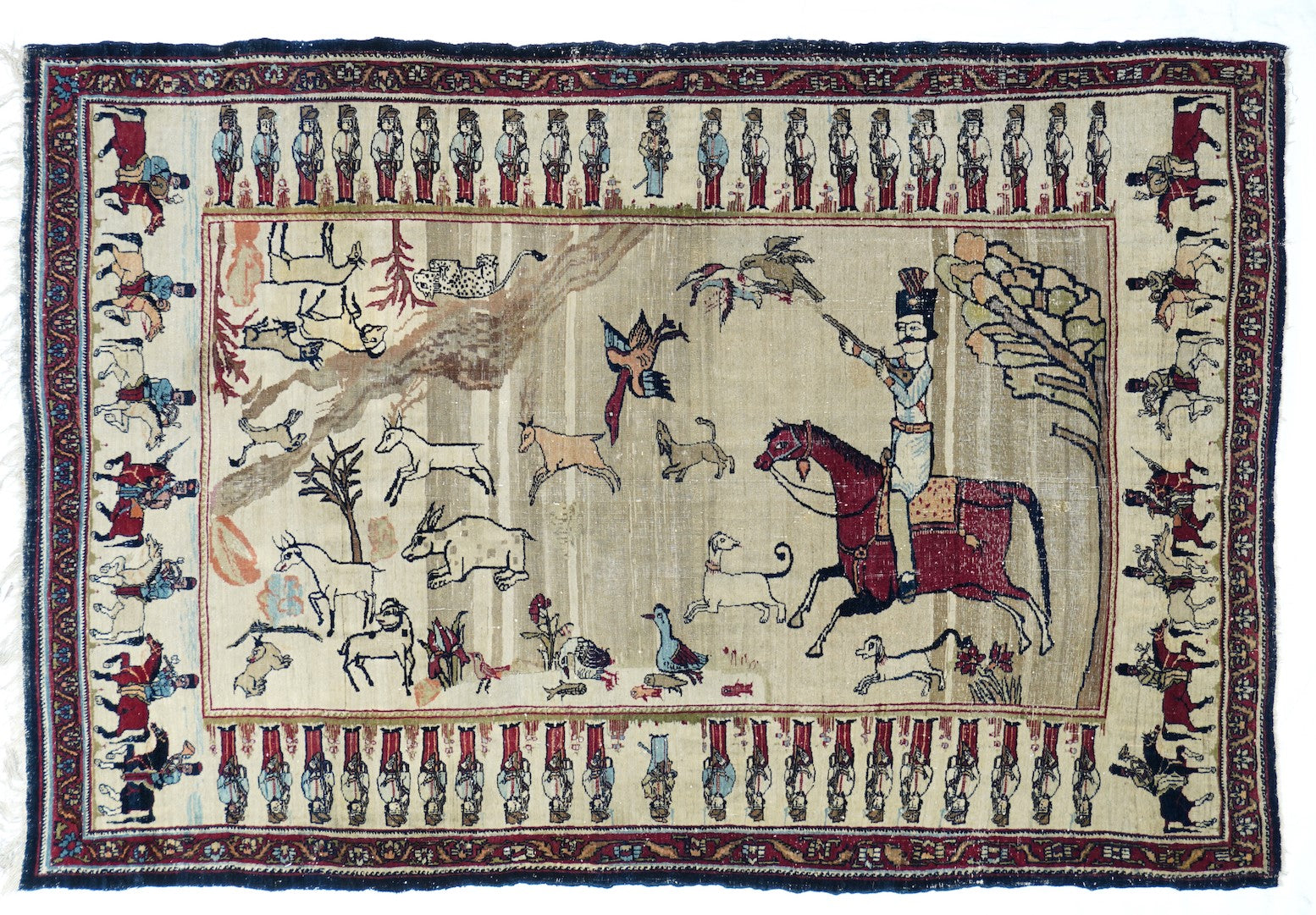 Antique Lavar Kerman Rug 3'8'' x 5'10''