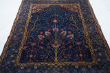 Antique  Tehran Rug 4'5'' x 6'7''